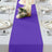Polyester 12 Inch x 108 Inch Purple Table Runner