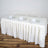 Ivory Pleated Polyester Table Skirt 14 Feet