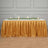 21 Ft Gold Folding Pleated Polyester Table Skirt 