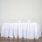 White Pleated Polyester Table Skirt 21 Feet