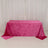 Fuchsia Seamless Premium Crushed Velvet Rectangle Tablecloth - 90x132inch for 6 Foot Table
