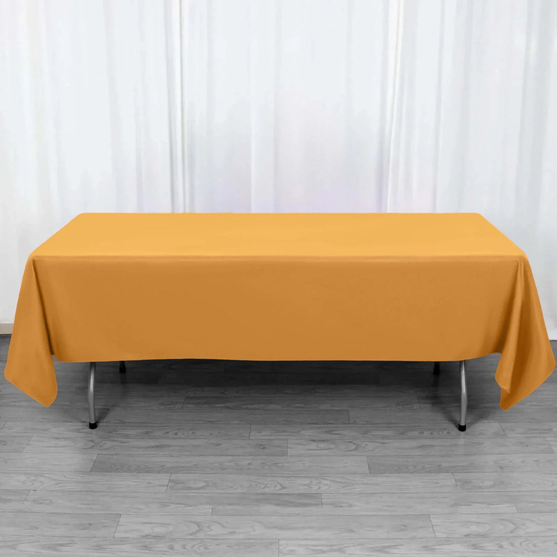 Gold Premium Polyester Rectangular Tablecloth 220GSM 60x102inch