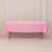 Premium Polyester Rectangle Tablecloth 60"x102" Pink - 220GSM Wrinkle-Resistant Table Cover