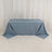 90x132inch Dusty Blue Seamless Premium Polyester Rectangular Tablecloth - 220GSM for 6 Foot Table