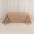 90x132inch Nude Seamless Premium Polyester Rectangular Tablecloth - 220GSM for 6 Foot Table