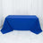 90x132inch Royal Blue 200 GSM Seamless Premium Polyester Rectangular Tablecloth