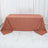 Terracotta (Rust) Seamless Premium Polyester Rectangular Tablecloth 220GSM - 90x132inch