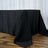 Black 220 GSM Premium Polyester Tablecloth 90 Inch x 156 Inch Seamless