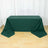 90x156inch Hunter Emerald Green 220 GSM Seamless Premium Polyester Rectangular Tablecloth
