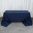 90x156inch Navy Blue 220 GSM Seamless Premium Polyester Rectangular Tablecloth