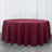 108inch Burgundy 200 GSM Premium Polyester Round Tablecloth