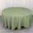 108inches Eucalyptus Sage Green 200 GSM Premium Polyester Round Tablecloth