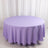 Lavender Lilac Seamless Premium Polyester Round Tablecloth 220GSM