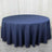108inch Navy Blue 200 GSM Seamless Premium Polyester Round Tablecloth