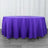 108inch Purple 200 GSM Seamless Premium Polyester Round Tablecloth