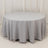 Silver Seamless Premium Polyester Round Tablecloth 220GSM 108inch