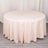 120inch Blush Rose Gold 200 GSM Seamless Premium Polyester Round Tablecloth