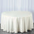 120inch Ivory 190 GSM Seamless Premium Polyester Round Tablecloth
