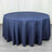120inch Navy Blue 200 GSM Seamless Premium Polyester Round Tablecloth