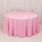Premium Polyester Round Tablecloth 120" Pink - Seamless 220GSM Table Cover