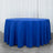 120inch Royal Blue 200 GSM Seamless Premium Polyester Round Tablecloth