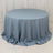 Dusty Blue Seamless Premium Polyester Round Tablecloth 220GSM 132  for 6 Foot Table