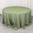 132inch Eucalyptus Sage Green 200 GSM Seamless Premium Polyester Round Tablecloth