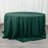 132inch Hunter Emerald Green 200 GSM Seamless Premium Polyester Round Tablecloth