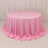 Pink Seamless Premium Polyester Round Tablecloth 220GSM for 6 Foot Table With Floor-Length Drop