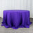 132inch Purple 200 GSM Seamless Premium Polyester Round Tablecloth
