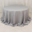 Silver Seamless Premium Polyester Round Tablecloth 220GSM 