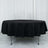 Seamless Tablecloth 90 Inch Round In Black 190 GSM Premium Polyester