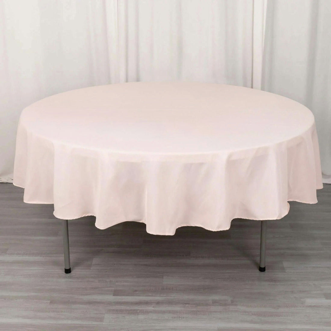 Blush Seamless Premium Polyester Round Tablecloth 200GSM