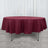 90inch Burgundy 200 GSM Seamless Premium Polyester Round Tablecloth