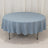 Dusty Blue Seamless Premium Polyester Round Tablecloth 220GSM