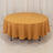 Gold Seamless Premium Polyester Round Tablecloth 220GSM