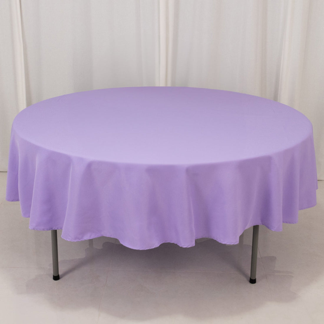 Lavender Lilac Seamless Premium Polyester Round Tablecloth 220GSM