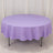 Lavender Lilac Seamless Premium Polyester Round Tablecloth 220GSM