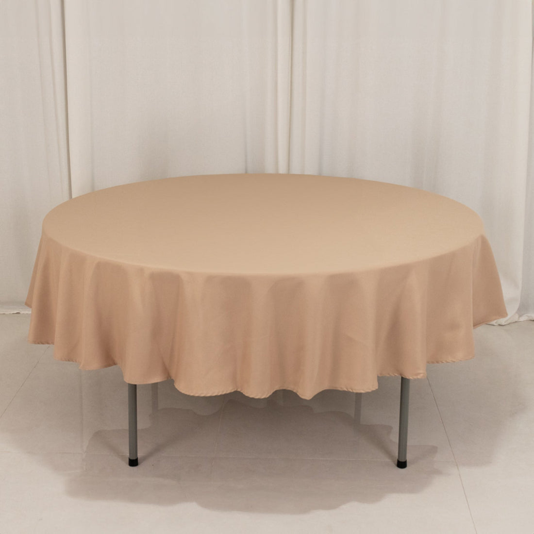 Nude Seamless Premium Polyester Round Tablecloth 220GSM 90inch