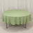 Sage Green Seamless Premium Polyester Round Tablecloth 220GSM