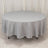 Silver Seamless Premium Polyester Round Tablecloth 220GSM