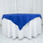 54inch Royal Blue 200 GSM Seamless Premium Polyester Square Table Overlay