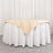 70x70inch Beige Seamless Polyester Square Table Overlay