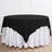70inch Black 200 GSM Seamless Premium Polyester Square Table Overlay