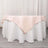 70x70inch Blush Rose Gold 200 GSM Premium Seamless Polyester Square Table Overlay