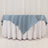 Dusty Blue Premium Seamless Polyester Square Table Overlay 220GSM 70inch
