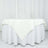 70inch Ivory 200 GSM Seamless Premium Polyester Square Table Overlay