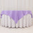 Lavender Lilac Premium Seamless Polyester Square Table Overlay 220GSM 70inch