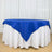 70inch Royal Blue 200 GSM Seamless Premium Polyester Square Table Overlay