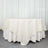 90inch Ivory 200 GSM Seamless Premium Polyester Square Table Overlay